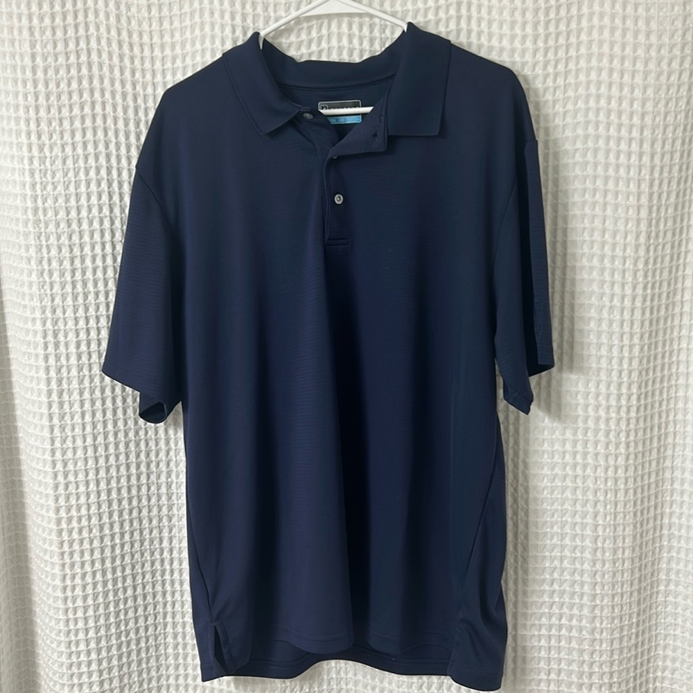 PGA tour navy blue golf polo XL